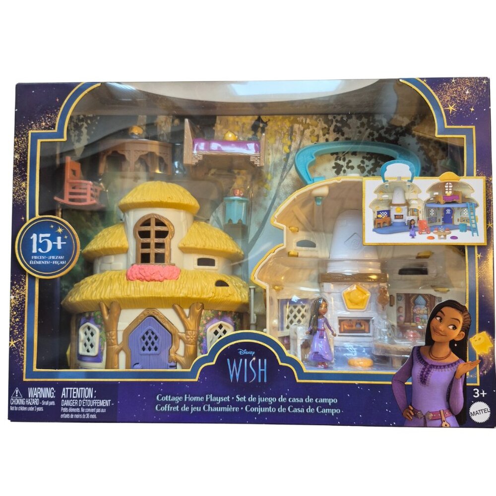 Disney Wish Cottage Home Playset • House & Doll Set • Mattel • New in Box